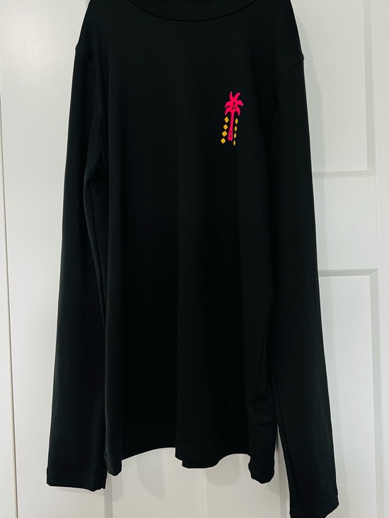 Cat & Jack Other - Cat & Jack Black Long-Sleeve Tee with Pink Palm and Yellow Accents